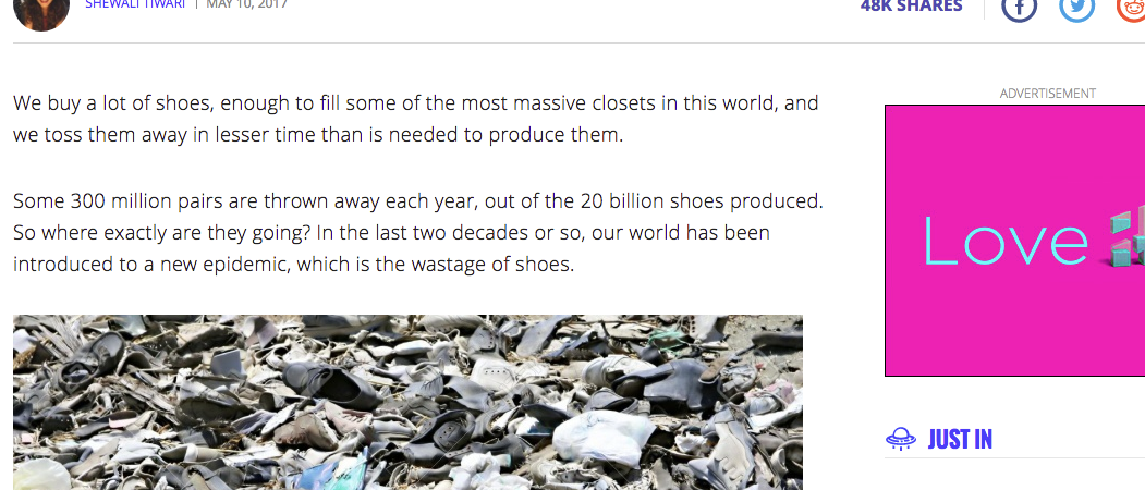 Article: This Company will Refurbish your Used Shoes, Recycle & Create New Pairs for Needy School Kids Article: This Company will Refurbish your Used Shoes, Recycle & Create New Pairs for Needy School Kids